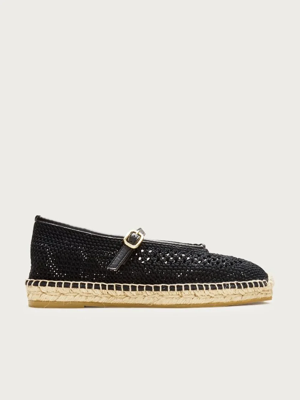 J. Crew Made-in-Spain Sophie Mary Jane espadrilles with crochet